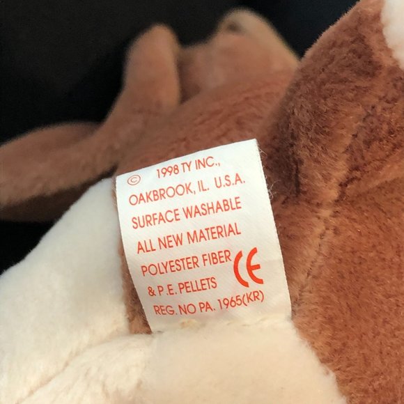 Ty Beanie Babies Dog Bundle "Bruno" Bull Terrier "Tracker" Basset Hound RETIRED - Picture 11 of 11